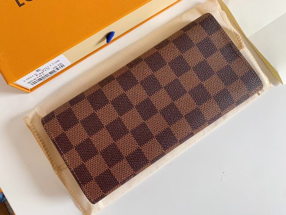 Louis Vuitton Damier Ebene Canvas Portefeuille Sarah Wallet - Picture 2 of 8